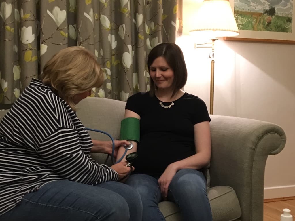 Amanda Wardle supporting a client between appointments